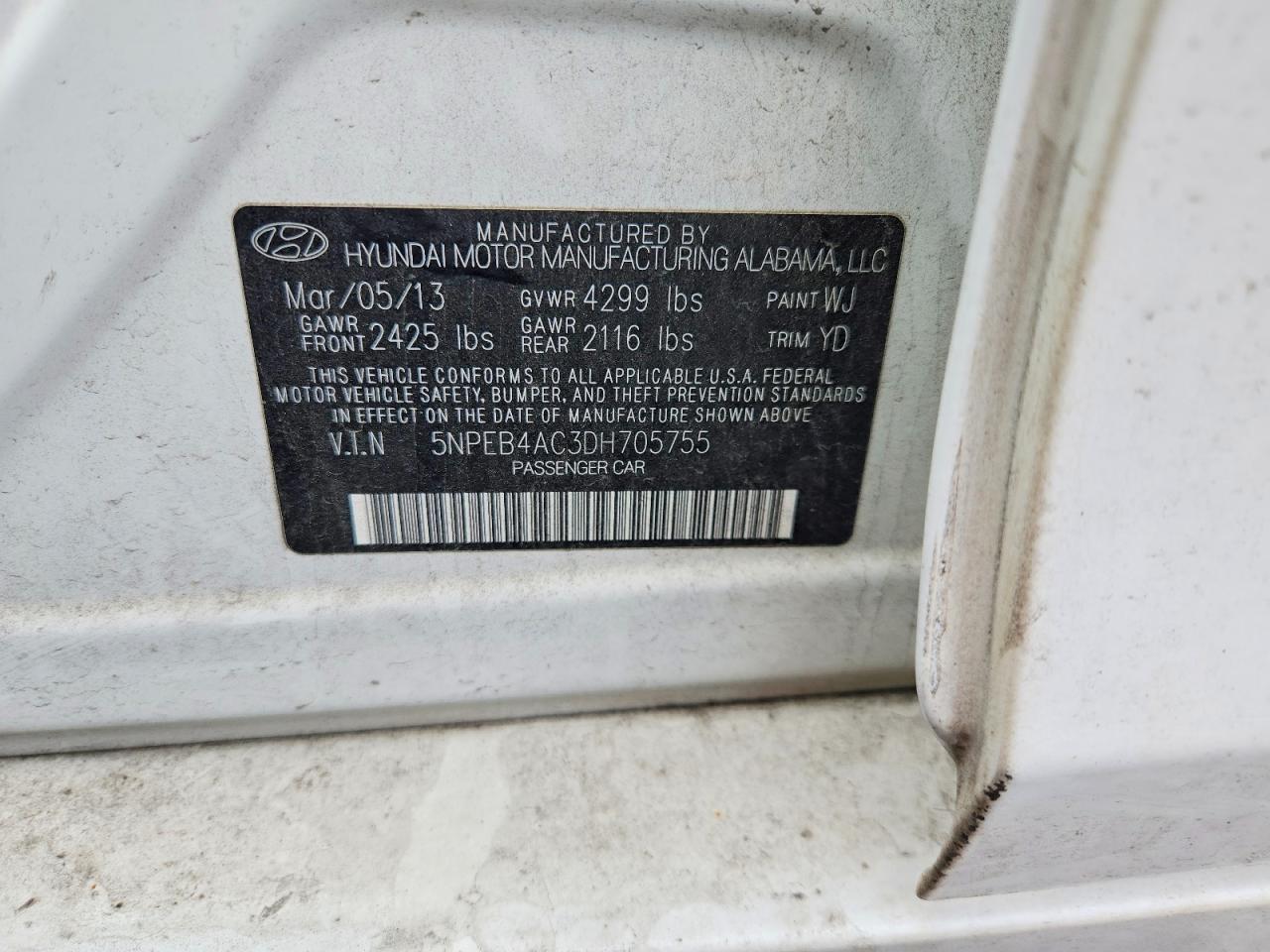 2013 Hyundai Sonata gls