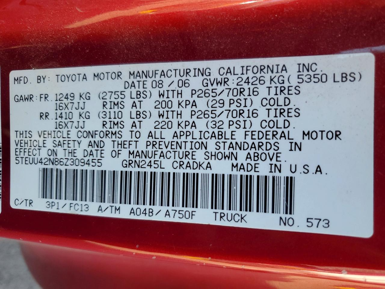 2006 Toyota Tacoma V6