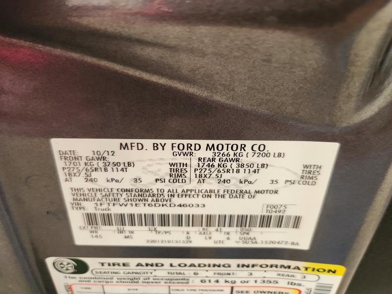 2013 Ford F150 Supercrew