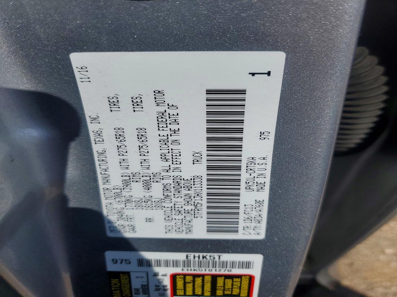 2017 Toyota Tundra SR5