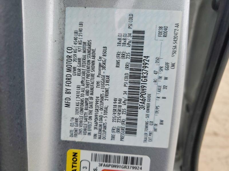 2016 Ford Fusion se