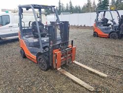 Salvage trucks for sale at Spanaway, WA auction: 2014 Toyota 8FGCU20 Forklift