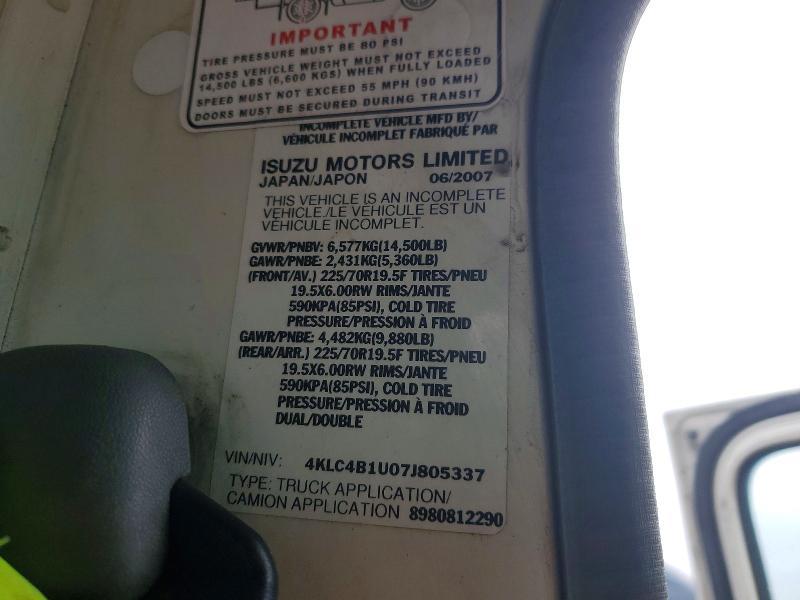 2007 Isuzu NPR Dump Truck