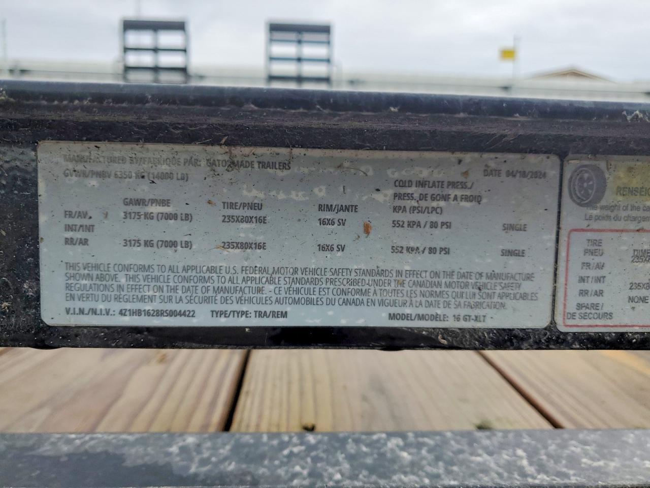 2024 Gator Made Inc 2024 Gator Made Equipment Trailer