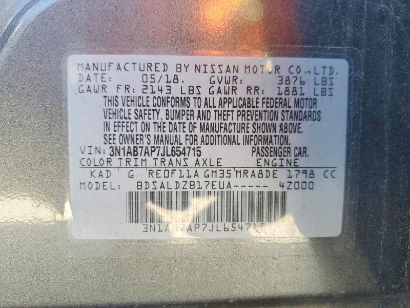2018 Nissan Sentra sv
