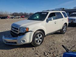 Ford salvage cars for sale: 2012 Ford Escape Limited