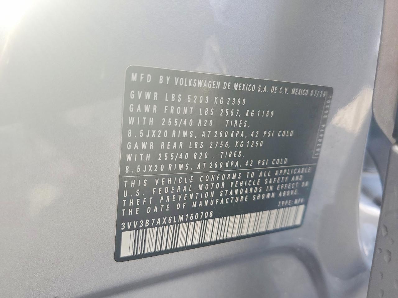 2020 Volkswagen Tiguan se