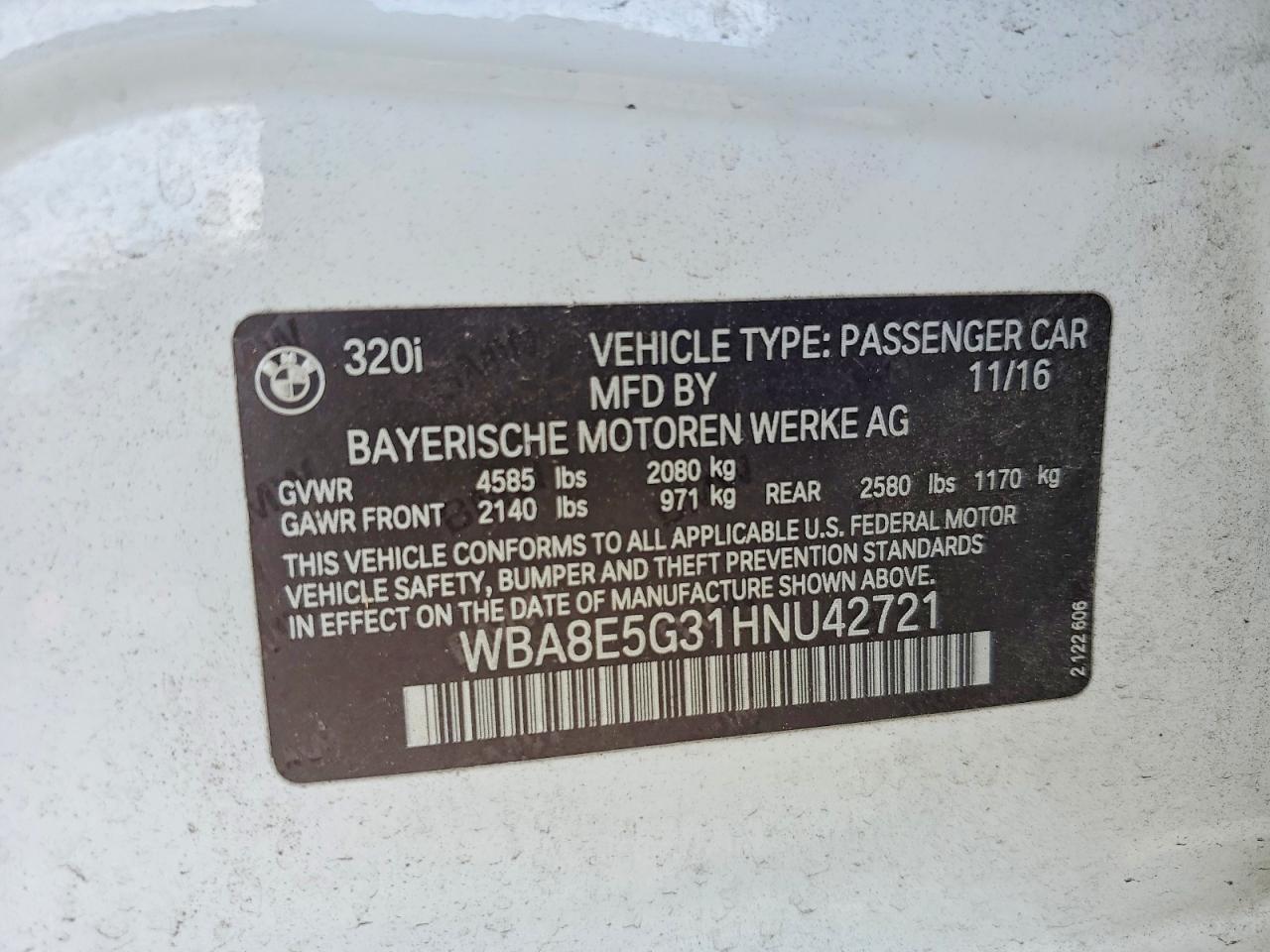 2017 BMW 320 xi