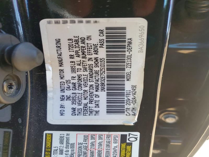 2005 Toyota Corolla le