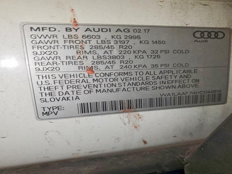 2017 Audi Q7 Premium Plus