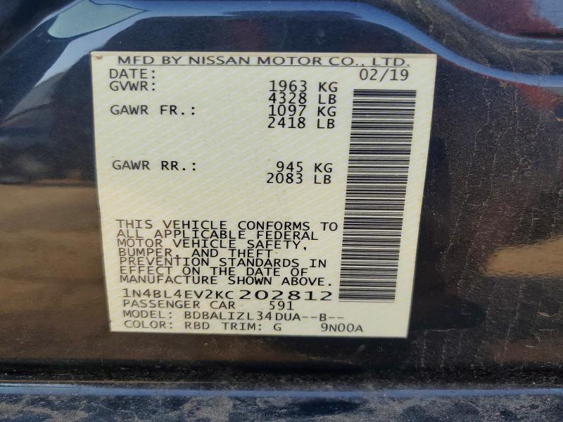 2019 Nissan Altima 2.5 sl