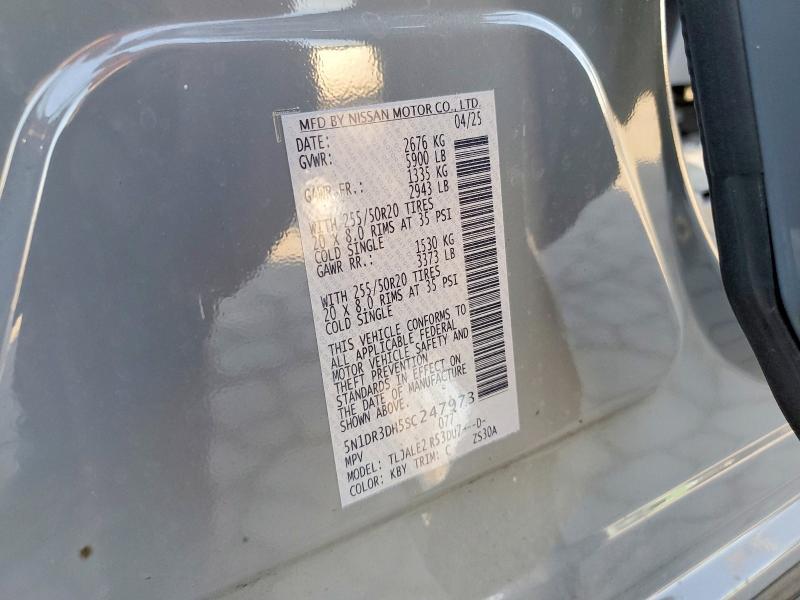 2025 Nissan Pathfinder Platinum