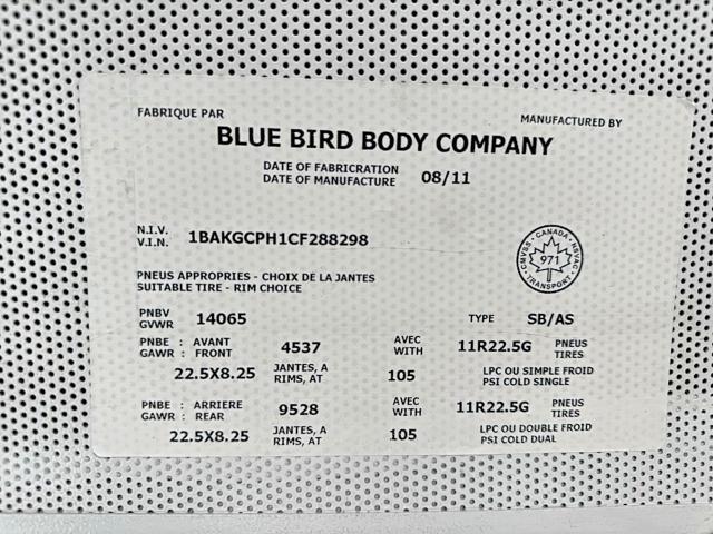 2012 Bluebird Vision-School Bus