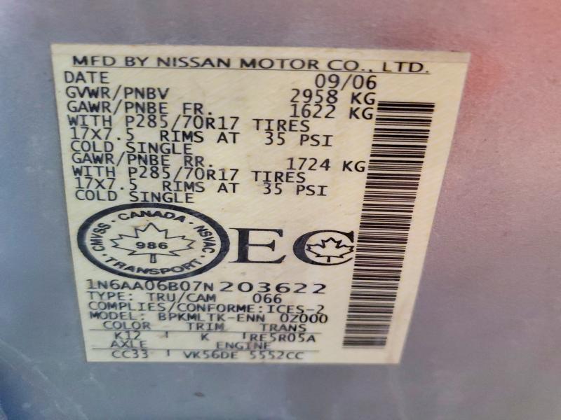 2007 Nissan Titan XE