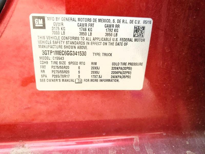 2016 GMC Sierra C1500 SLE