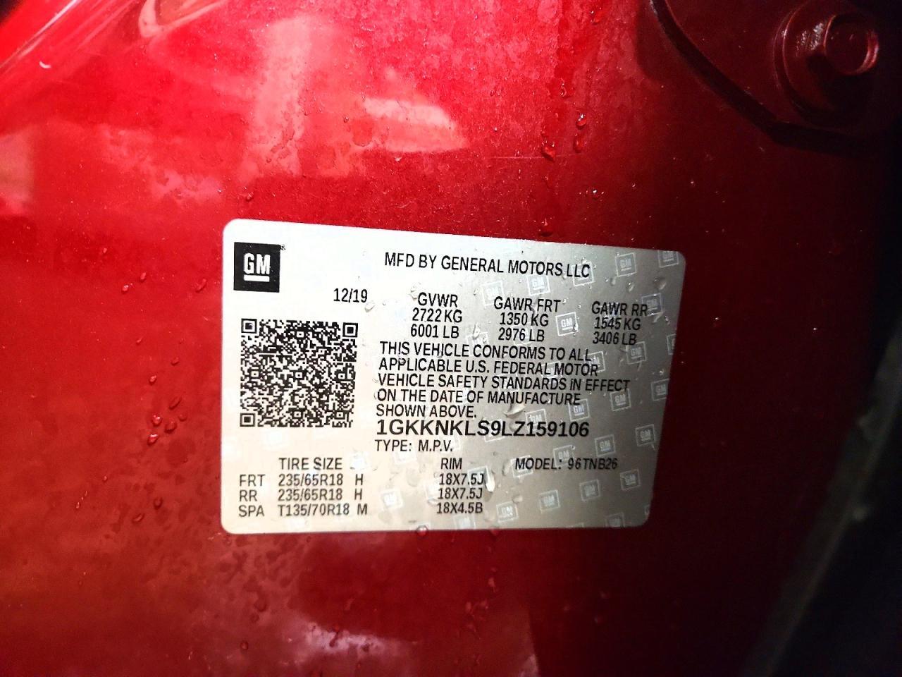 2020 GMC Acadia sle