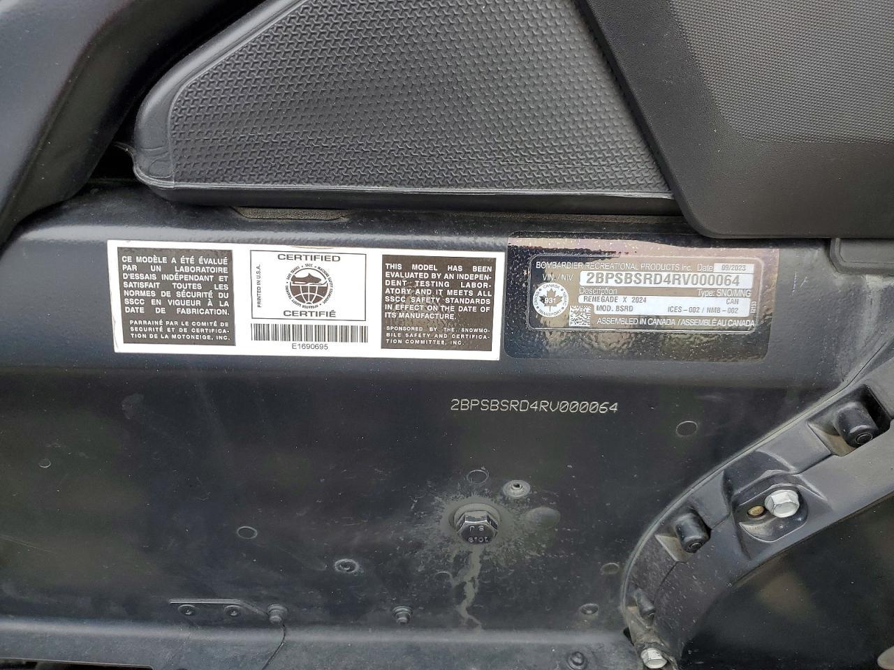 2024 Skidoo Renegade X 900 ACE Turbo R