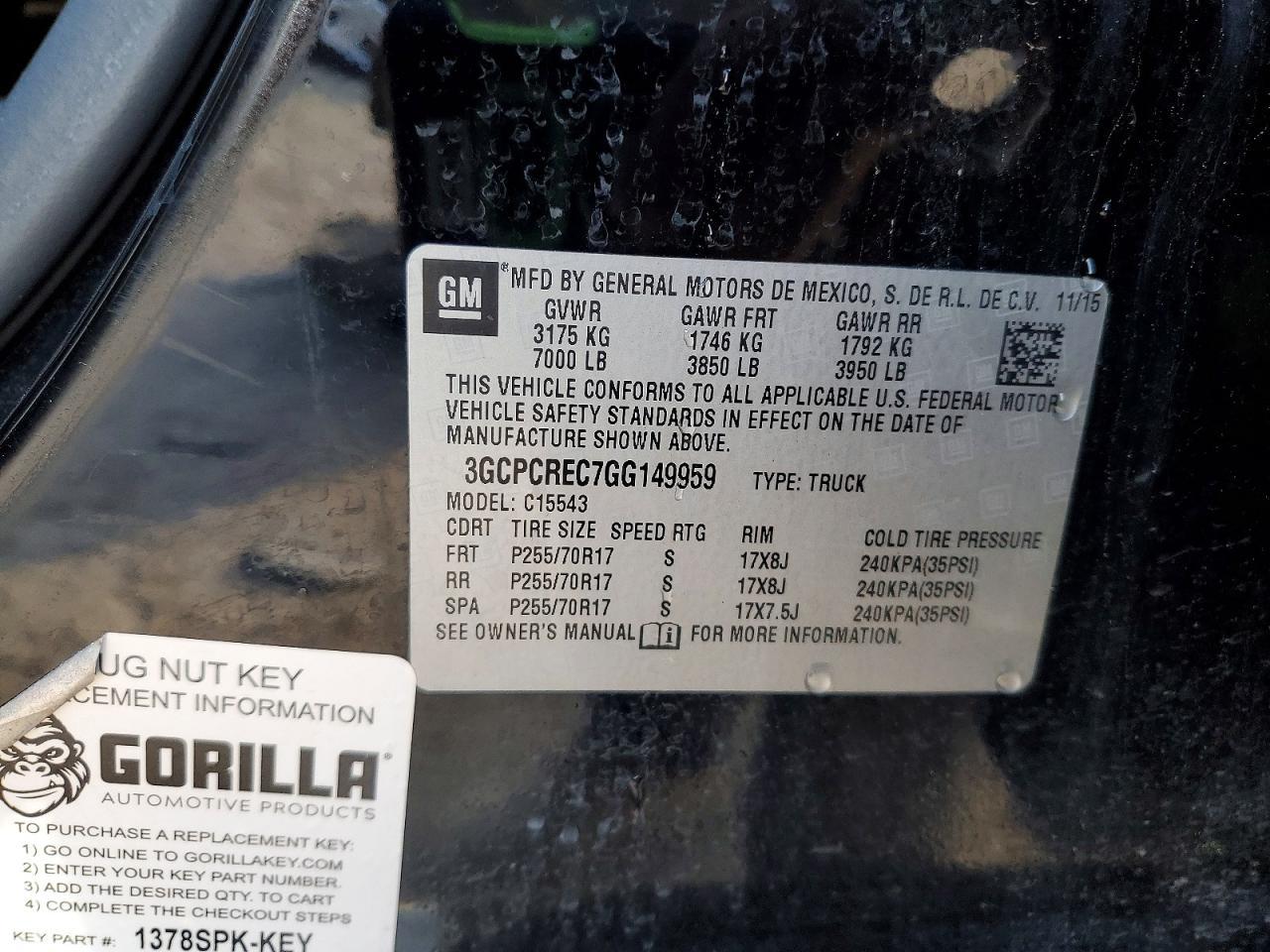 2016 Chevrolet Silverado C1500 LT