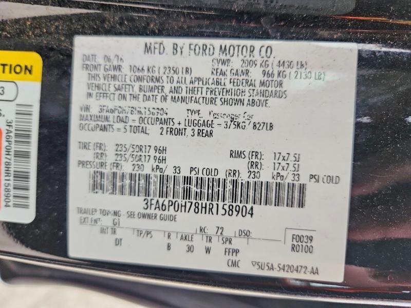2017 Ford Fusion se