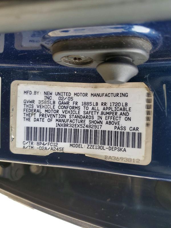 2005 Toyota Corolla s