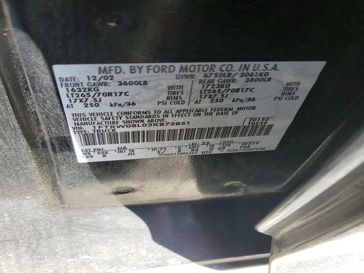 2003 Ford F150 Supercrew
