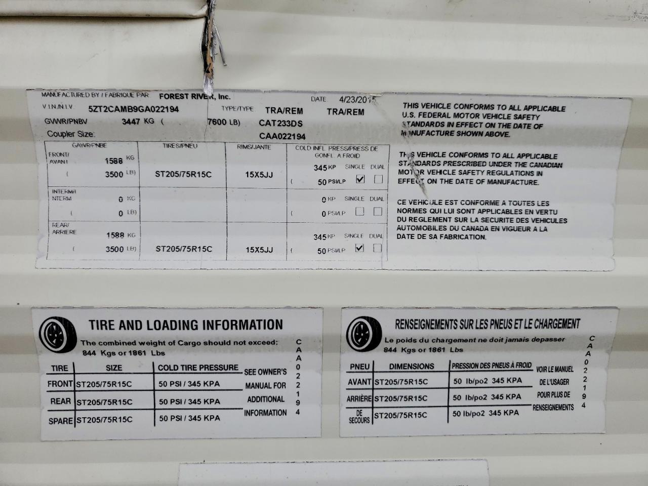 2016 Sandstorm 2016 Forest River Catalina Camper