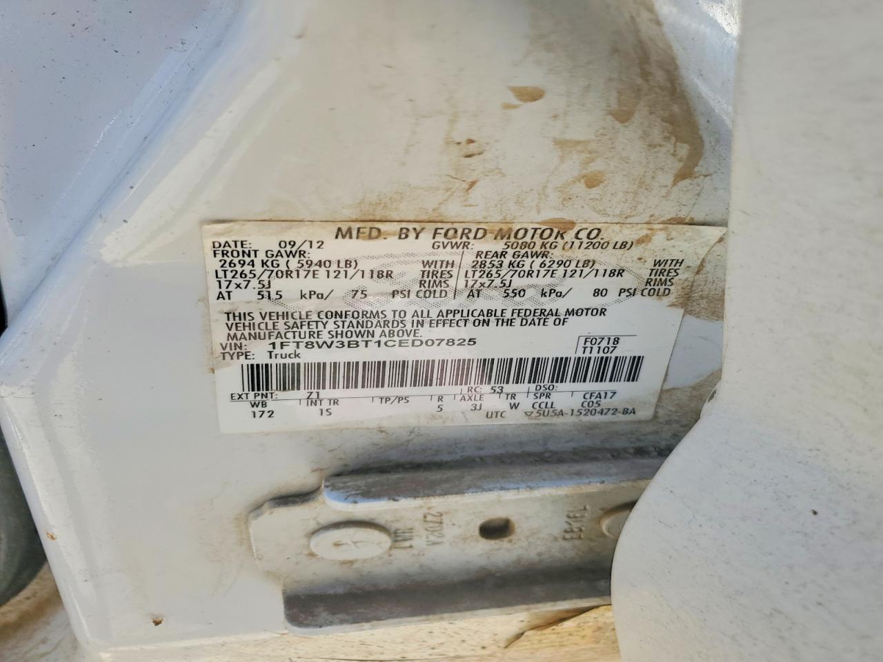 2012 Ford F350 Super Duty