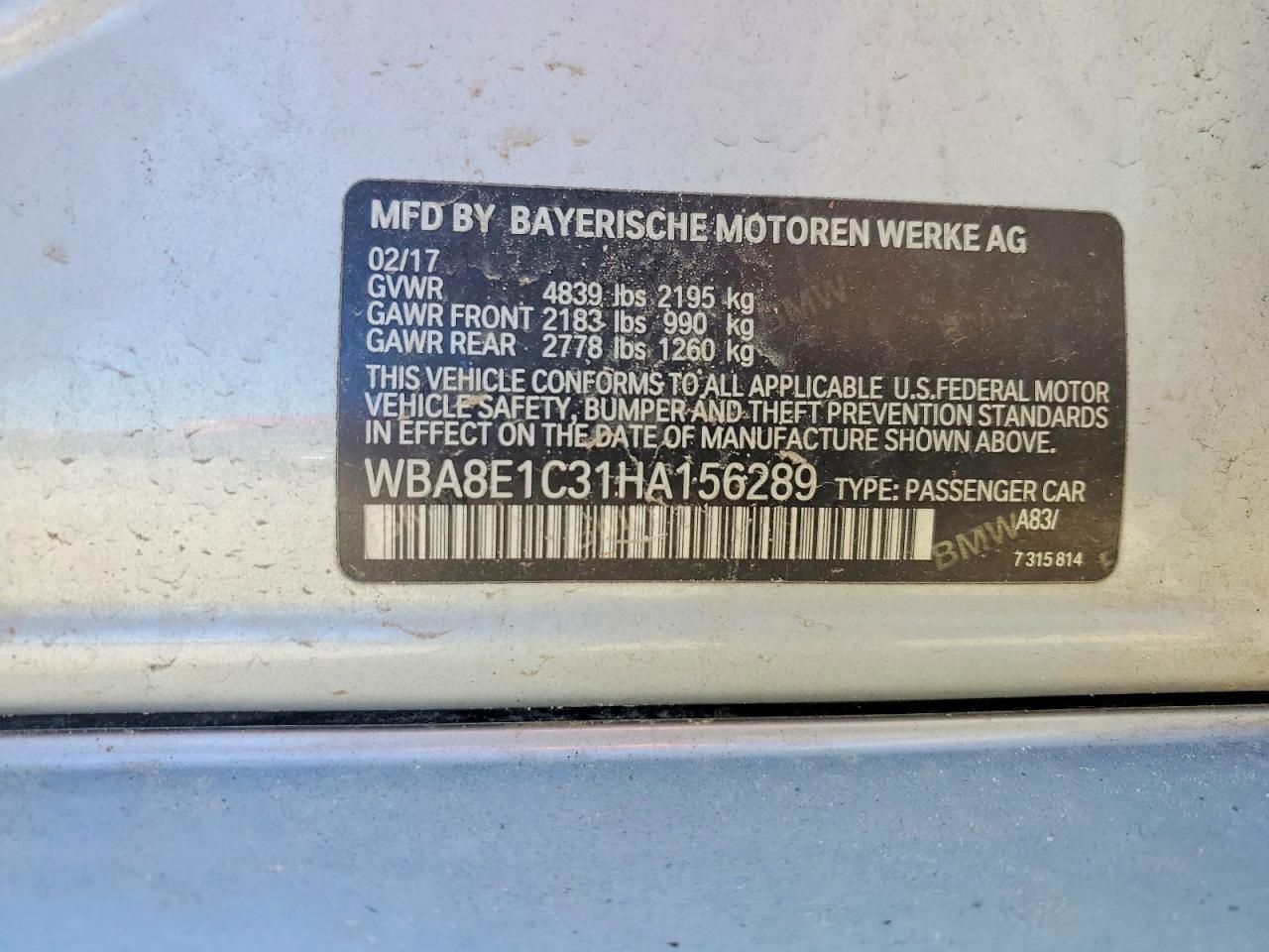 2017 BMW 330e