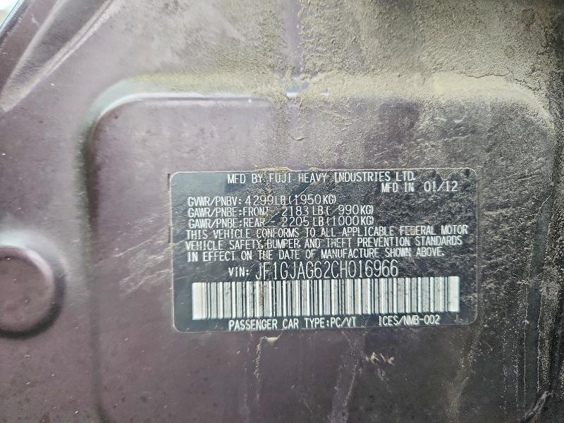 2012 Subaru Impreza Limited