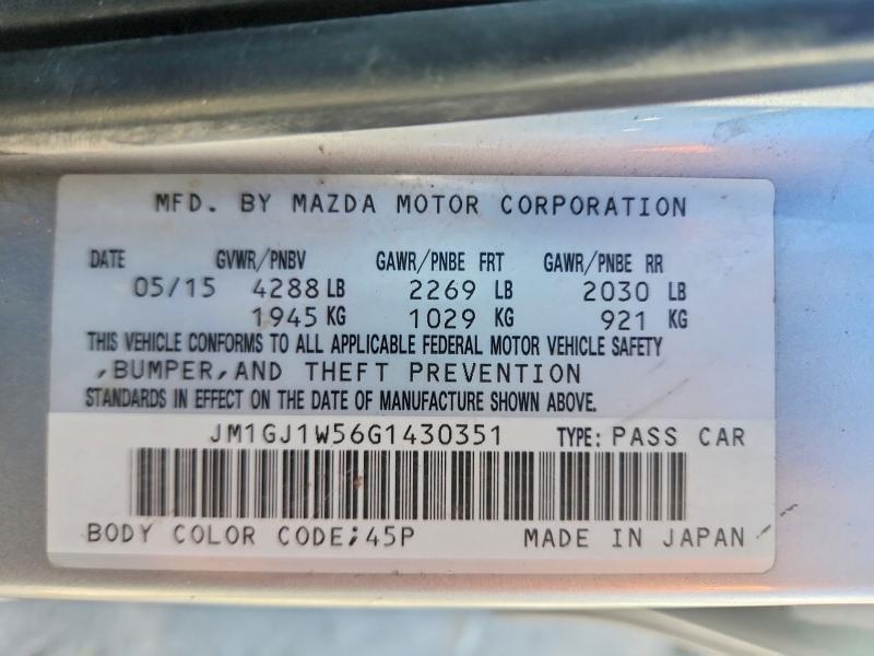 2016 Mazda 6 Grand Touring