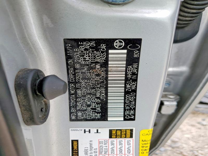 2020 Toyota Prius le