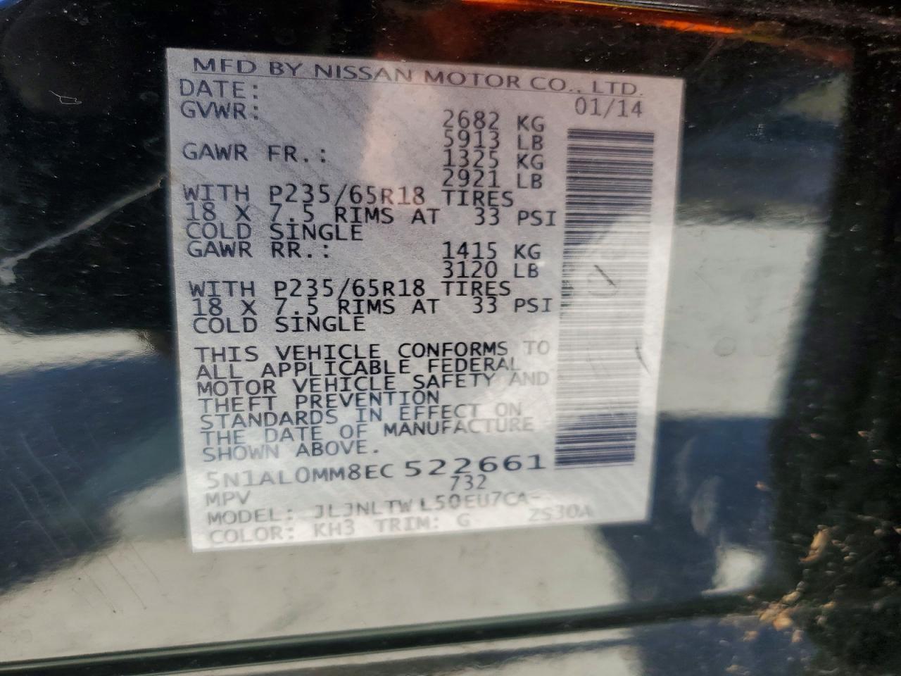 2014 Infiniti Qx60 Base