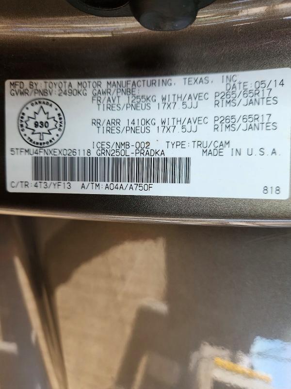 2014 Toyota Tacoma V6