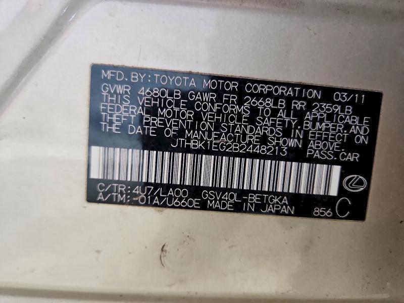 2011 Lexus Es 350 Base