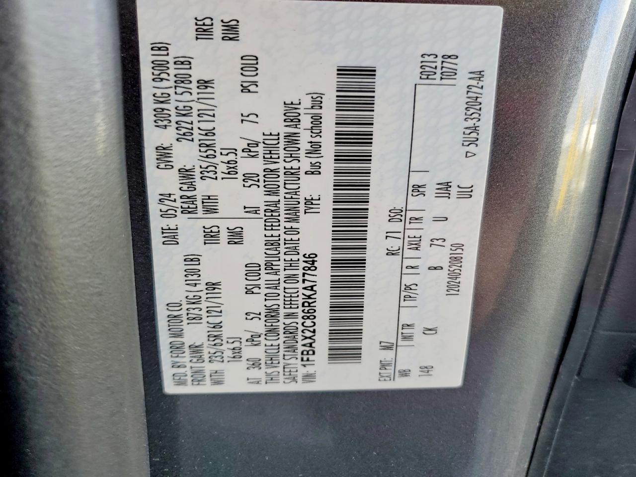 2024 Ford Transit T-350