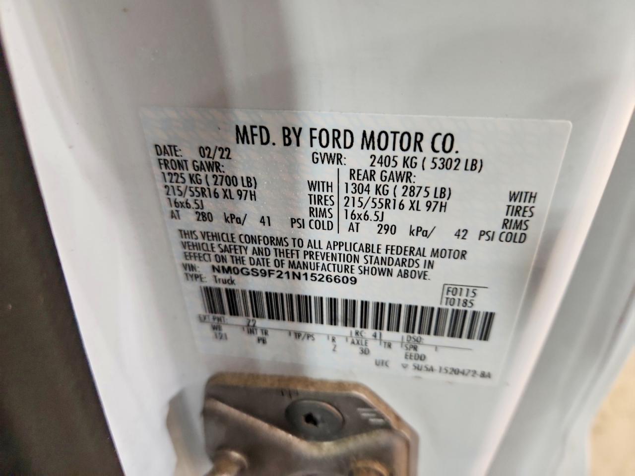 2022 Ford Transit Connect XLT
