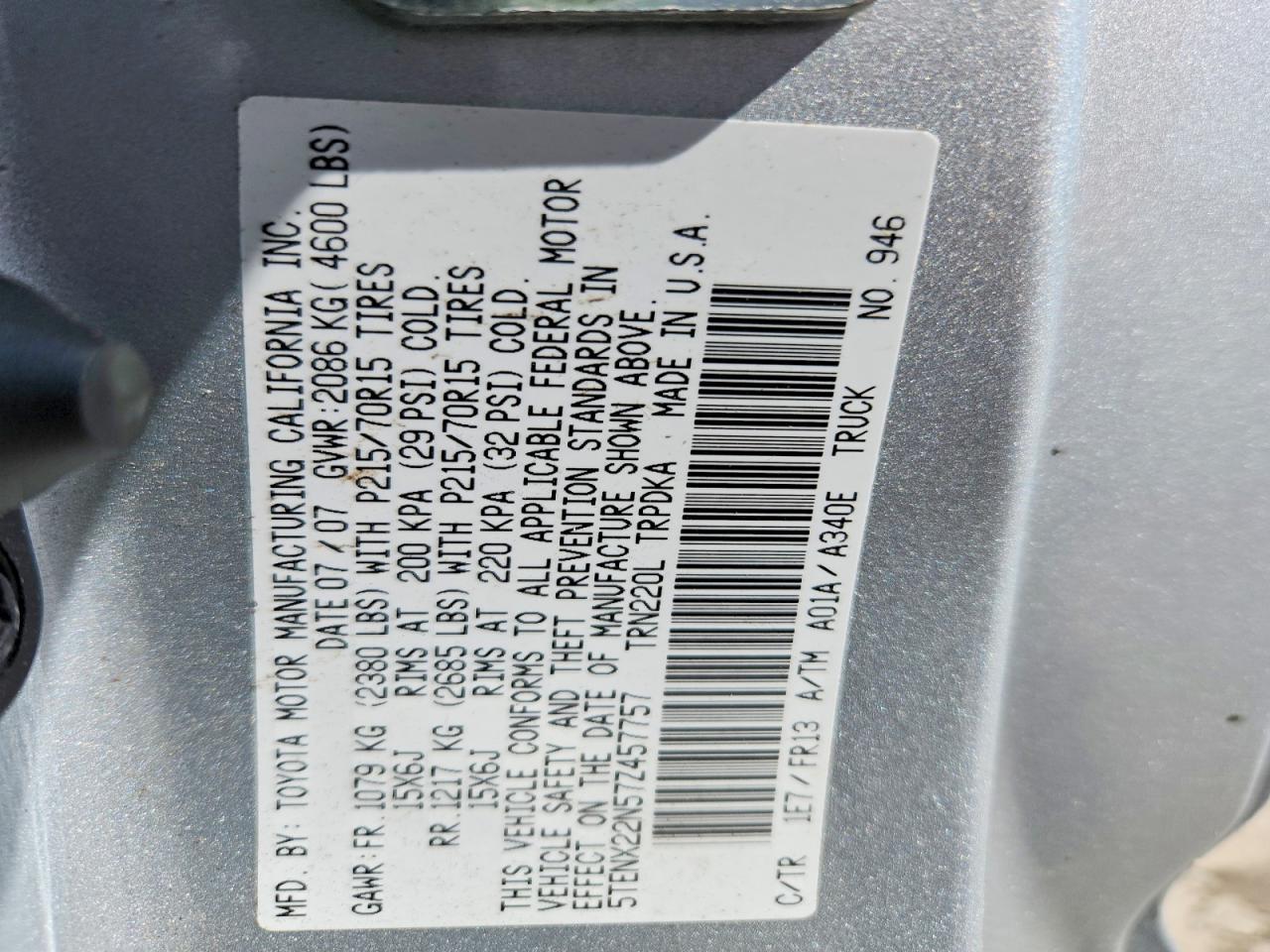 2007 Toyota Tacoma Base