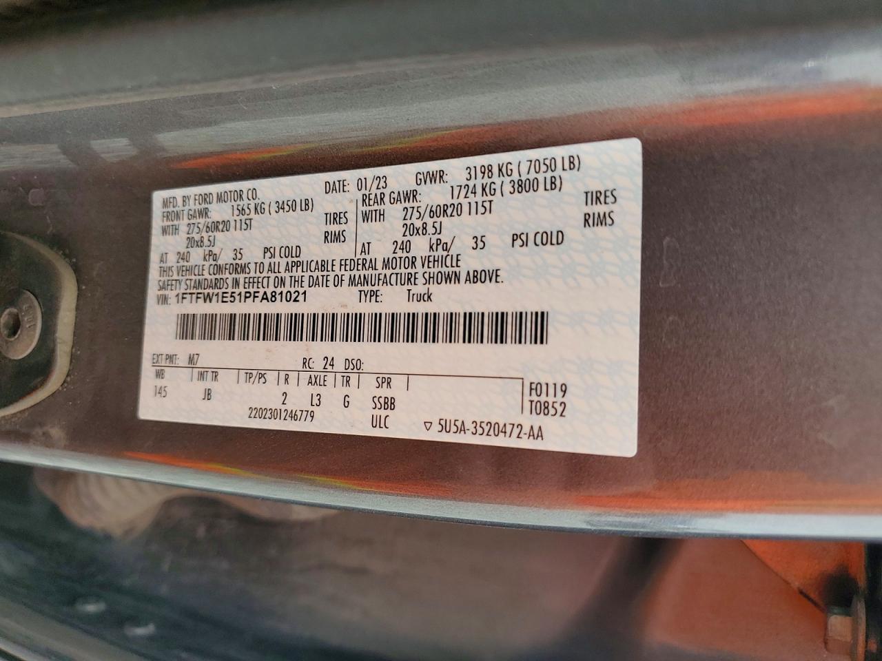 2023 Ford F150 Supercrew
