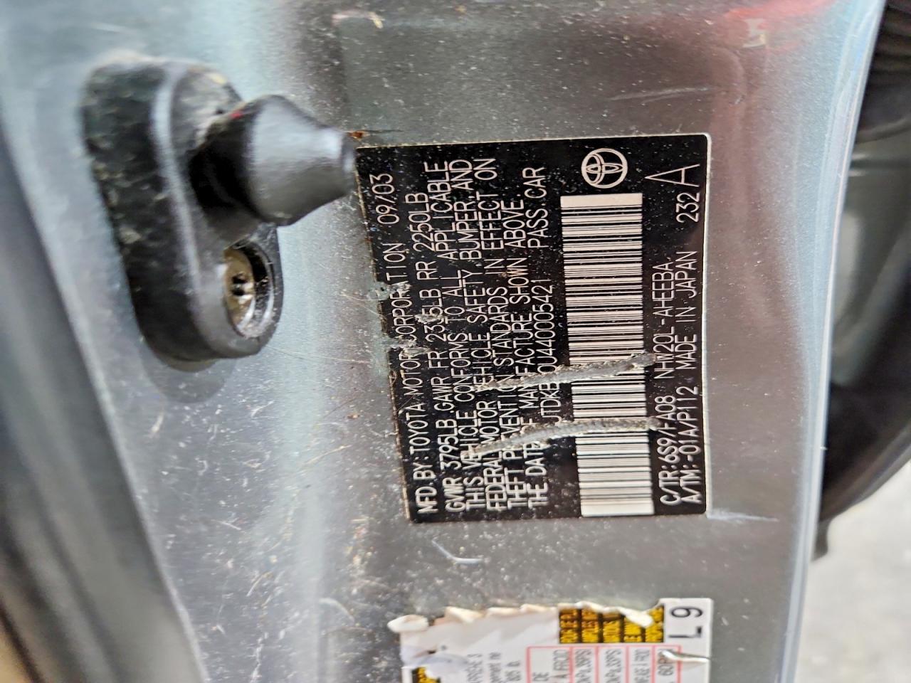 2004 Toyota Prius Base