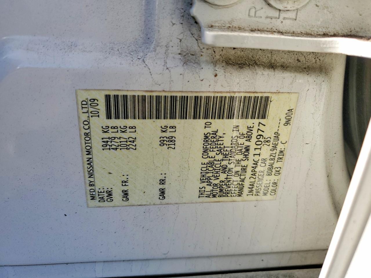 2010 Nissan Altima 2.5