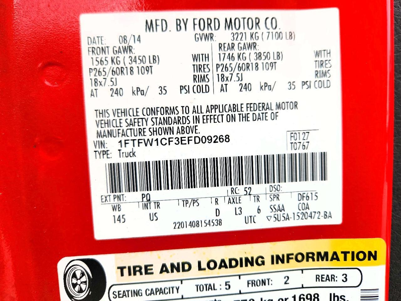 2014 Ford F150 Supercrew