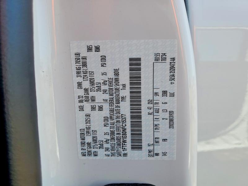 2022 Ford F150 Supercrew