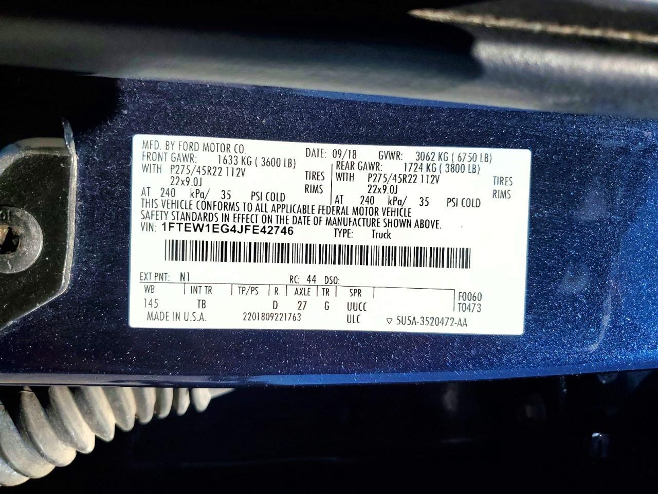 2018 Ford F150 Supercrew