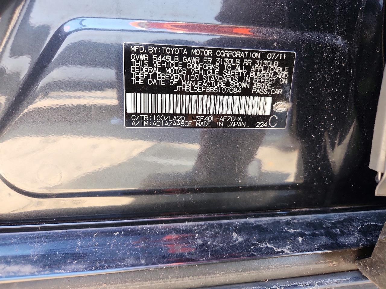 2011 Lexus Ls 460 Base