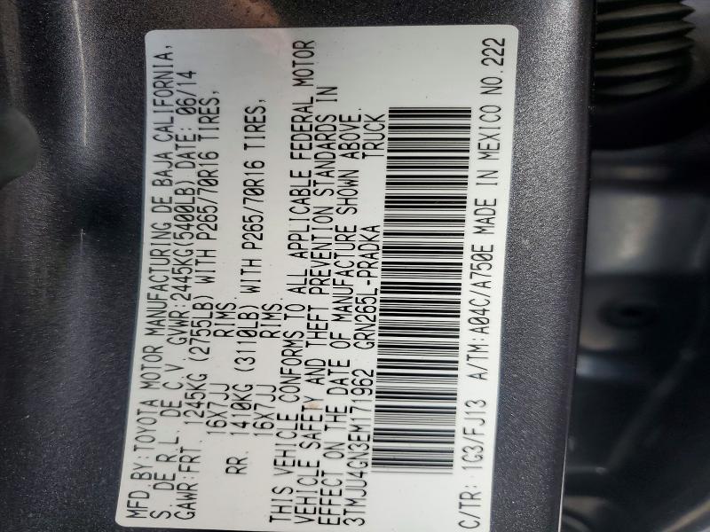 2014 Toyota Tacoma Prerunner V6