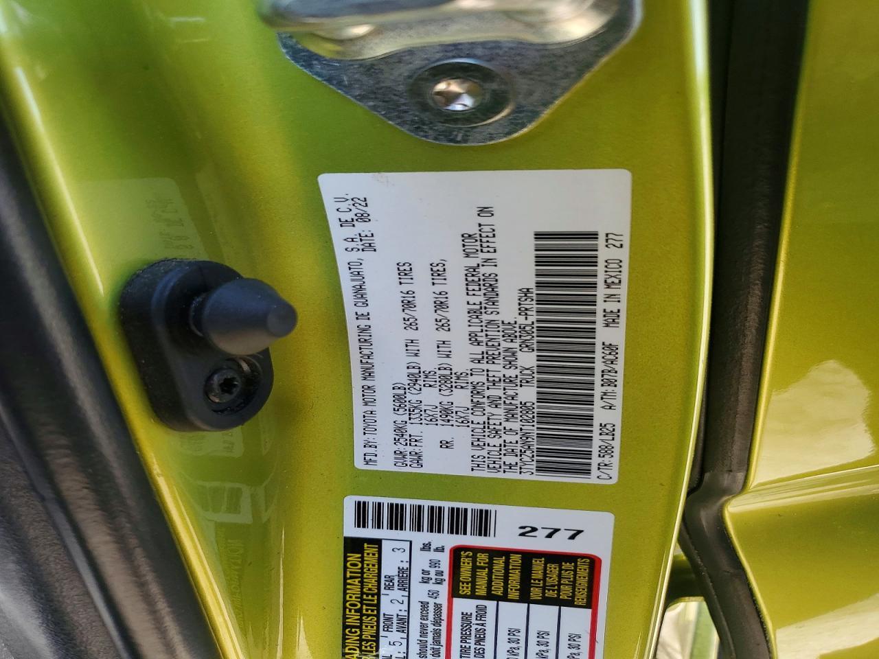 2022 Toyota Tacoma TRD PRO