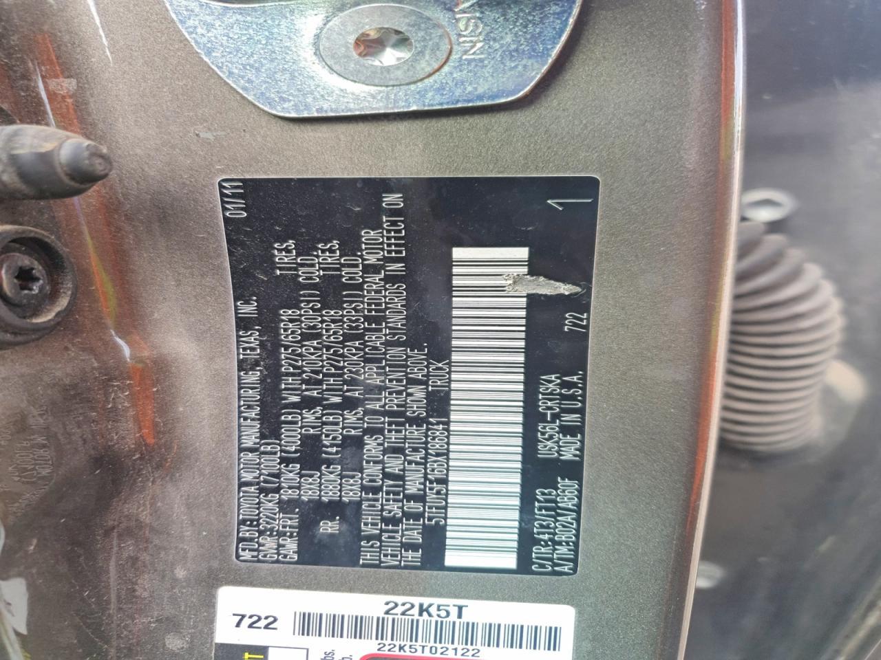 2011 Toyota Tundra Grade