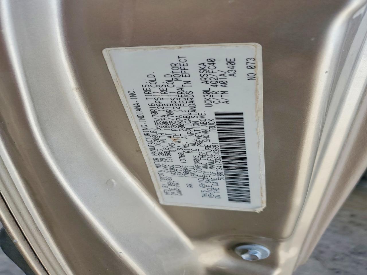 2003 Toyota Tundra SR5