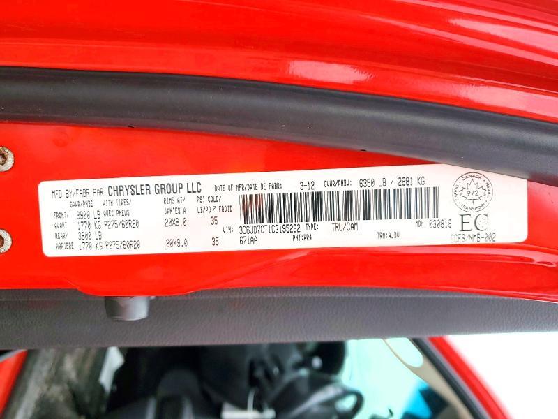 2012 Dodge RAM 1500 Sport