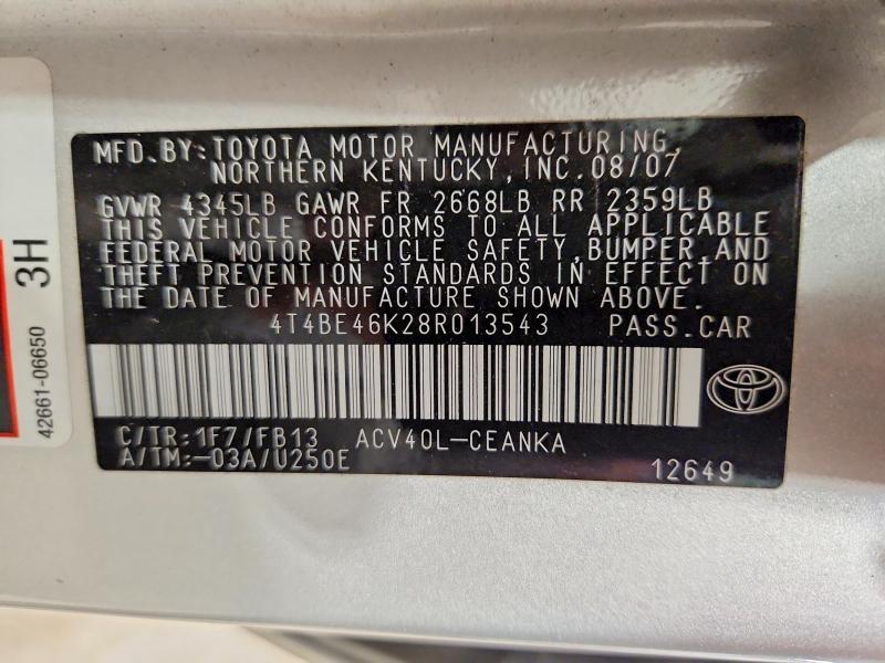 2008 Toyota Camry le